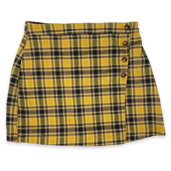 HOLLISTER Skirt Yellow Plaid - Picture 6 of 8